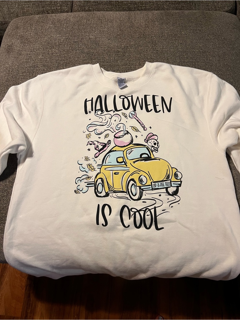 White 'Halloween Is Cool' Graphic Sweatshirt